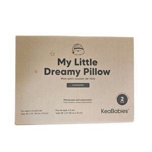 Kea Babies Organic Cotton Toddler Pillow and Organic Cotton Pillow Cases Bundle